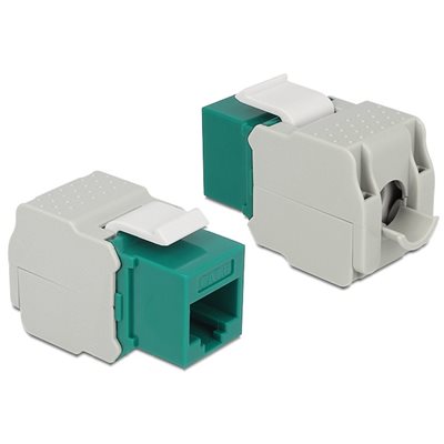 DeLock Keystone -moduuli, RJ-45 jack -> LSA Cat. 6 UTP, vihreä