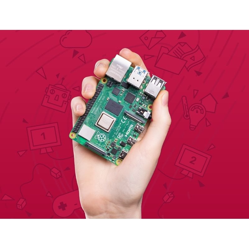 Raspberry Pi Pi 4 Model B, yhden piirilevyn itsenäinen alusta, 4GB