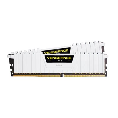 Corsair 32GB (2 x 16GB) Vengeance LPX, DDR4 3200MHz, CL16, 1.35V, valkoinen