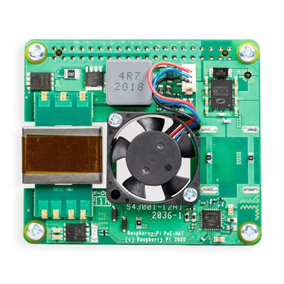 Raspberry Pi PoE+ HAT -lisäosa Raspberry Pi 4 Model B/Pi 3 Model B+ -alustoille