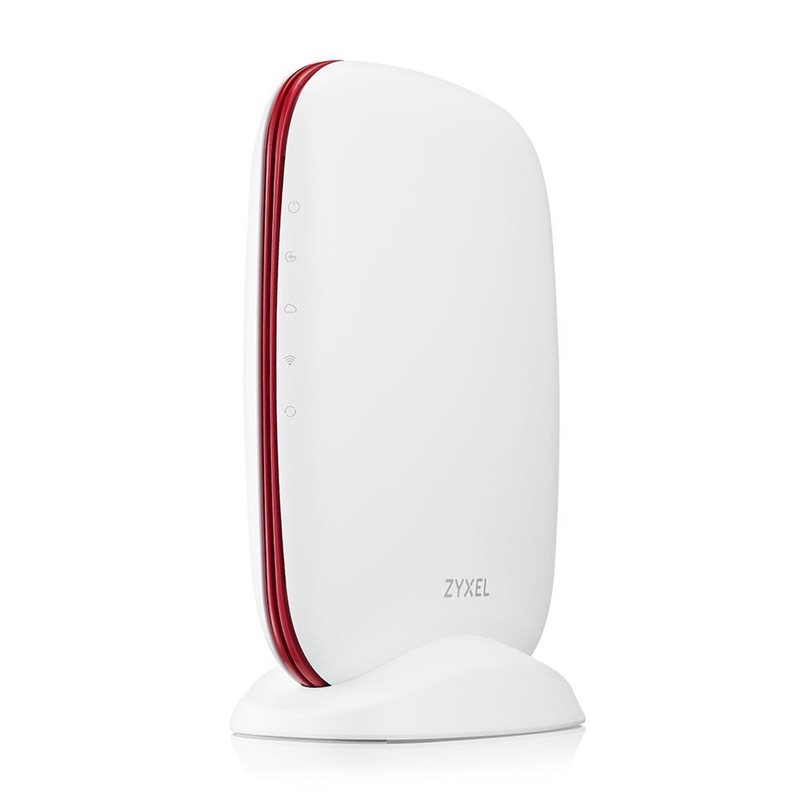 ZyXEL SCR 50AXE, pilvihallittava reititin, AXE5400, WiFi 6E, valkoinen/punainen