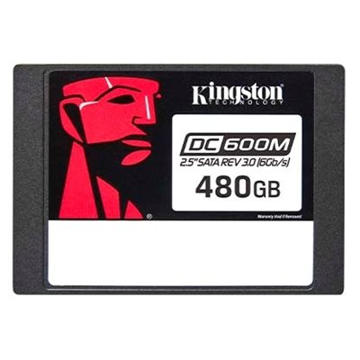 Kingston 480GB DC600M (Mixed-Use) 2.5" SATA Enterprise SSD, SATA III, 560/470 MB/s