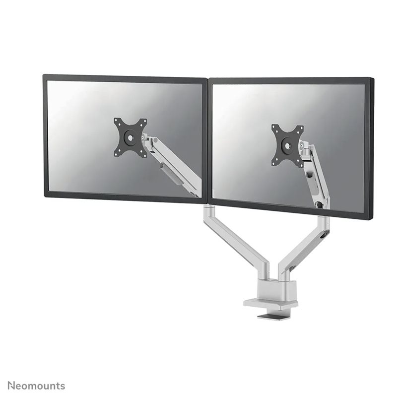 Neomounts by Newstar 17-32" x2 NEXT Slim Desk Mount Double Display, -pöytäteline kahdelle näytölle, hopea