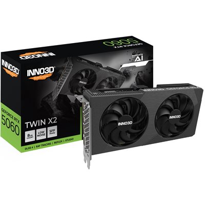 INNO3D GeForce RTX 5060 TWIN X2 -näytönohjain, 8GB GDDR7