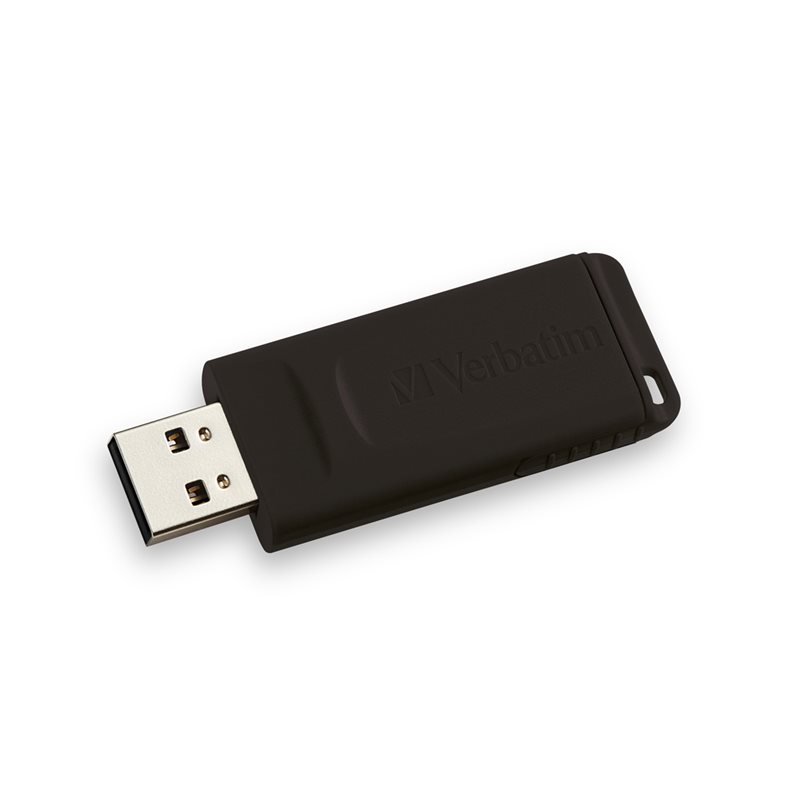 Verbatim 128GB Slider, 2.0 USB-A -muistitikku, musta