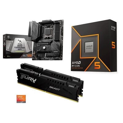 MSI MAG B650 TOMAHAWK WIFI + Ryzen 5 9600X + 32GB DDR5 6000MHz -tuotepaketti