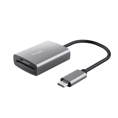 TRUST DALYX nopea USB-C -kortinlukija, hopea