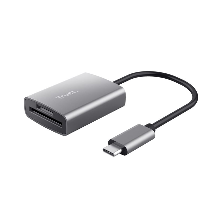TRUST DALYX nopea USB-C -kortinlukija, hopea