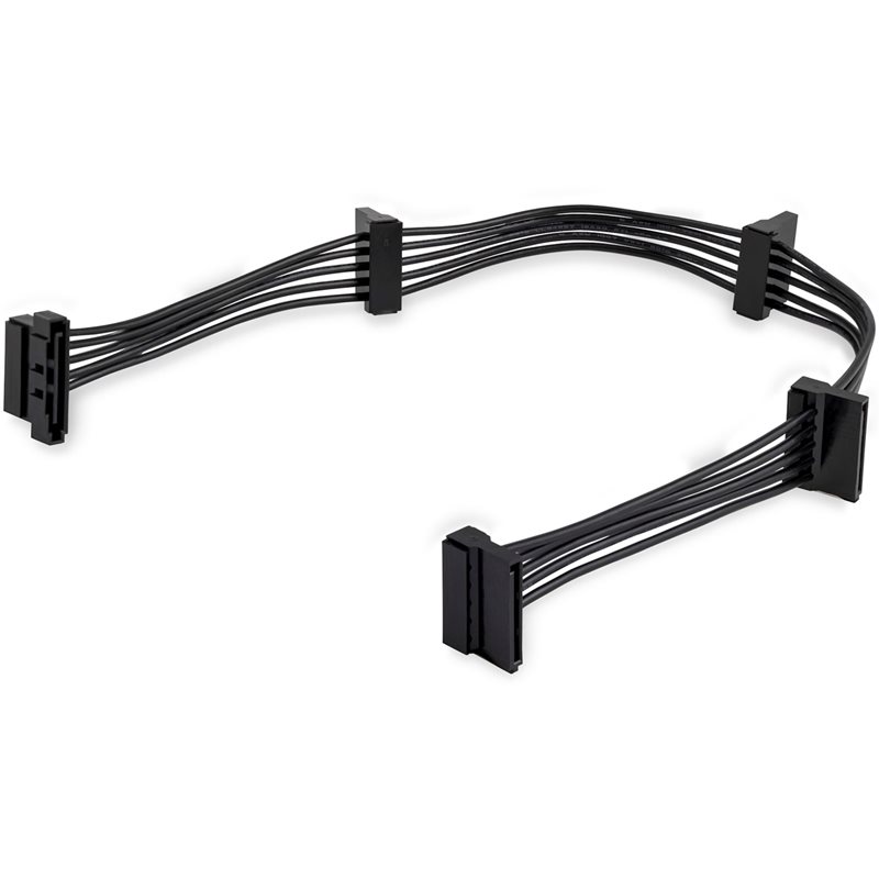 StarTech.com SATA-virta -> 4x SATA-virta -haaroitinadapteri, musta