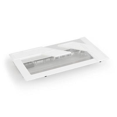 Alphacool Apex Distro Plate Y70 D5/DDC - White -jakolevy, valkonen/läpinäkyvä