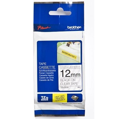 Brother TZES131 12 BLACK ON CLEAR STR. A