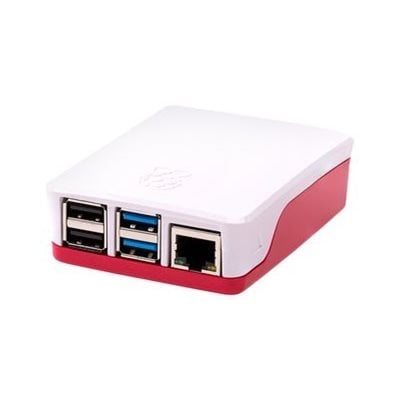 Raspberry Pi Pi 4 Model B Official Case, itsenäisen alustan kotelo, punainen/valkoinen