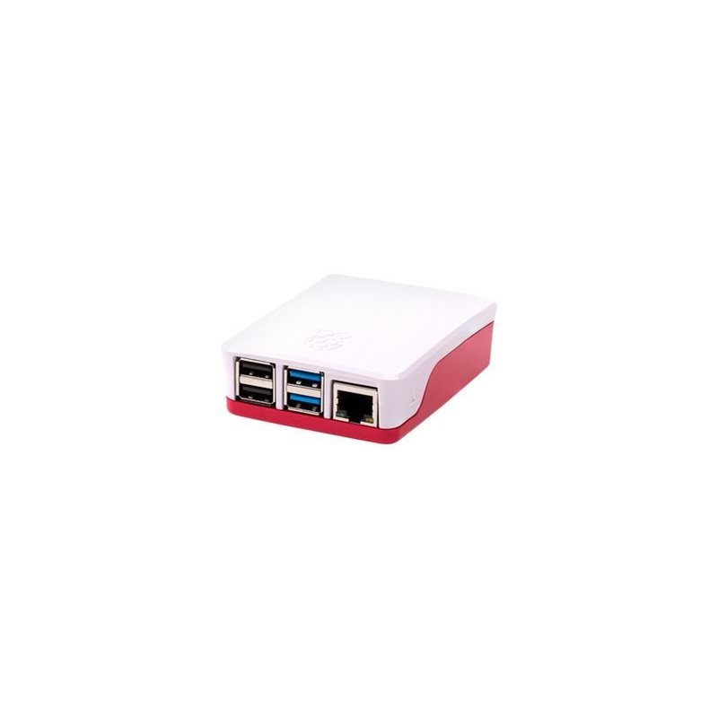 Raspberry Pi Pi 4 Model B Official Case, itsenäisen alustan kotelo, punainen/valkoinen