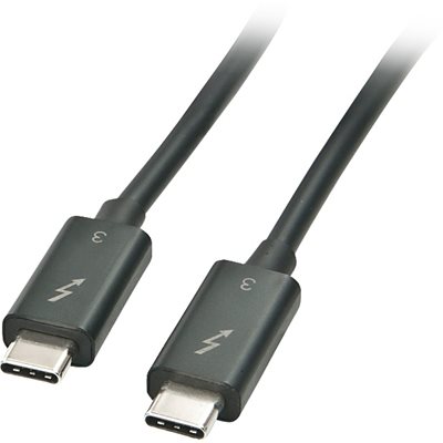MicroConnect Thunderbolt 3 -kaapeli, 2m, musta