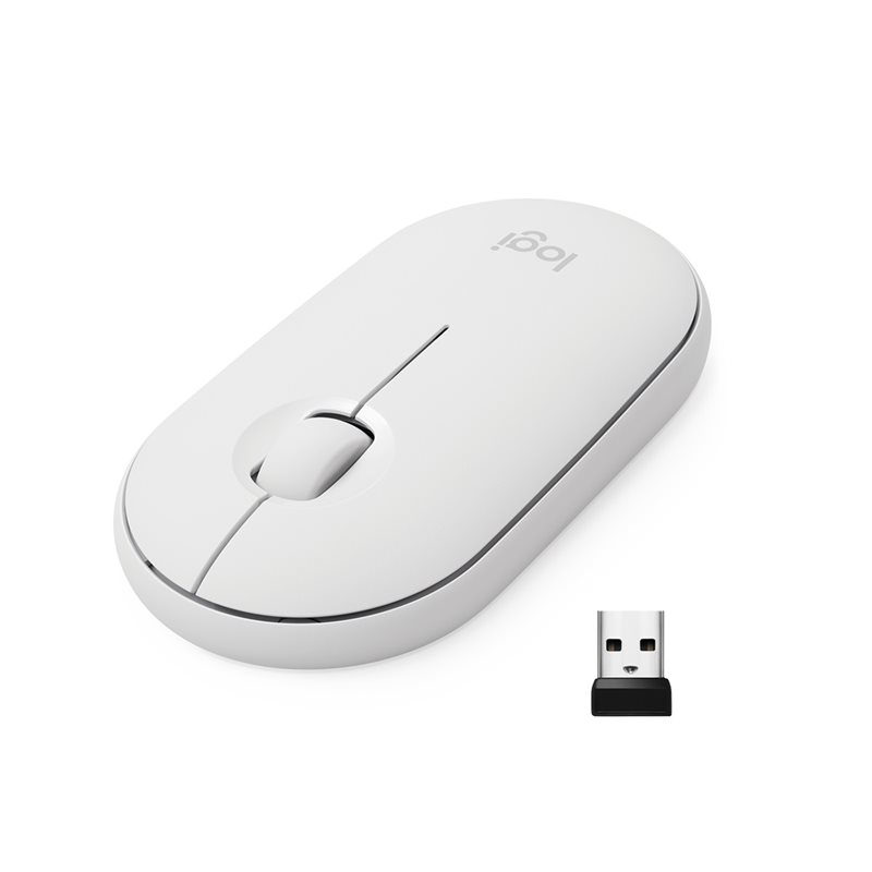 Logitech Pebble M350 langaton hiiri, valkoinen