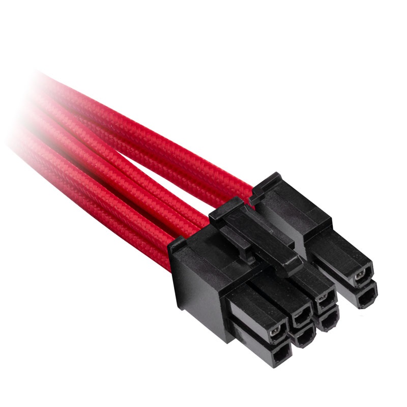 Corsair Premium Individually Sleeved PCIe Cables -kaapelisarja, Gen4, punainen/musta - Kuva 2