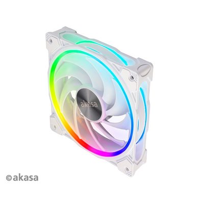 Akasa SOHO AR, 120mm Addressable RGB LED -laitetuuletin, valkoinen
