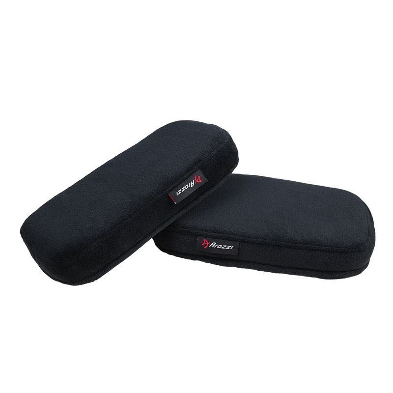 Arozzi (Outlet) Memory Foam Armrest Pads, muistivaahtotyynypari käsinojiin, musta