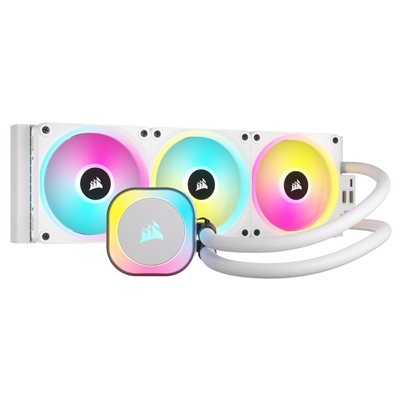 Corsair iCUE LINK H150i RGB - White, 360mm AIO-nestejäähdytysratkaisu prosessorille, valkoinen