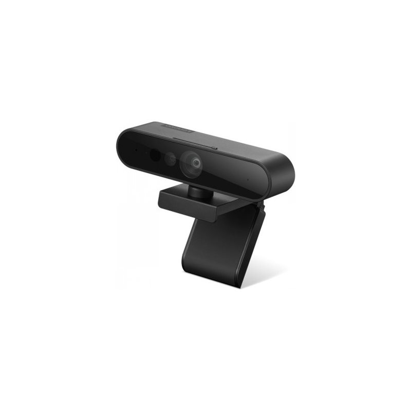 Lenovo Performance FHD Webcam, 1080p-webkamera, Windows Hello 4.x-yhteensopiva, musta