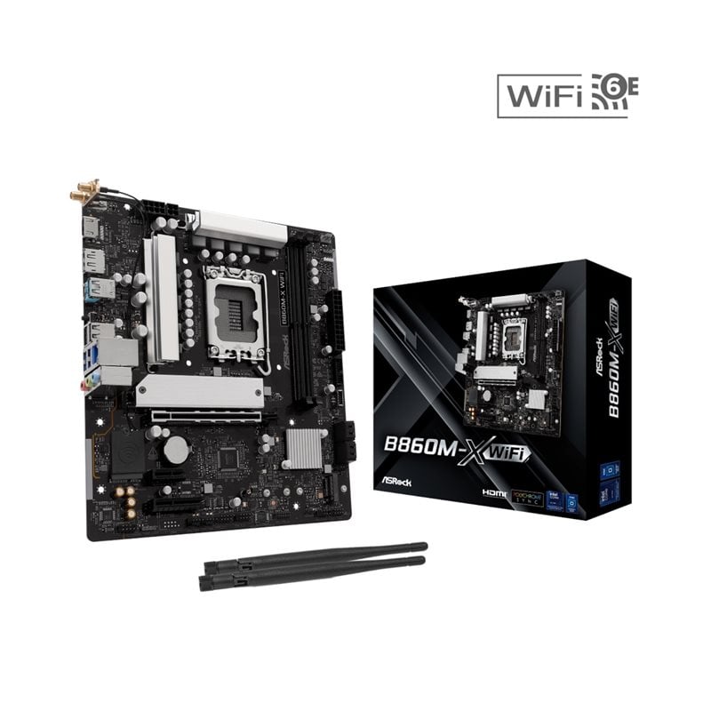 ASRock B860M-X WiFi, mATX-emolevy