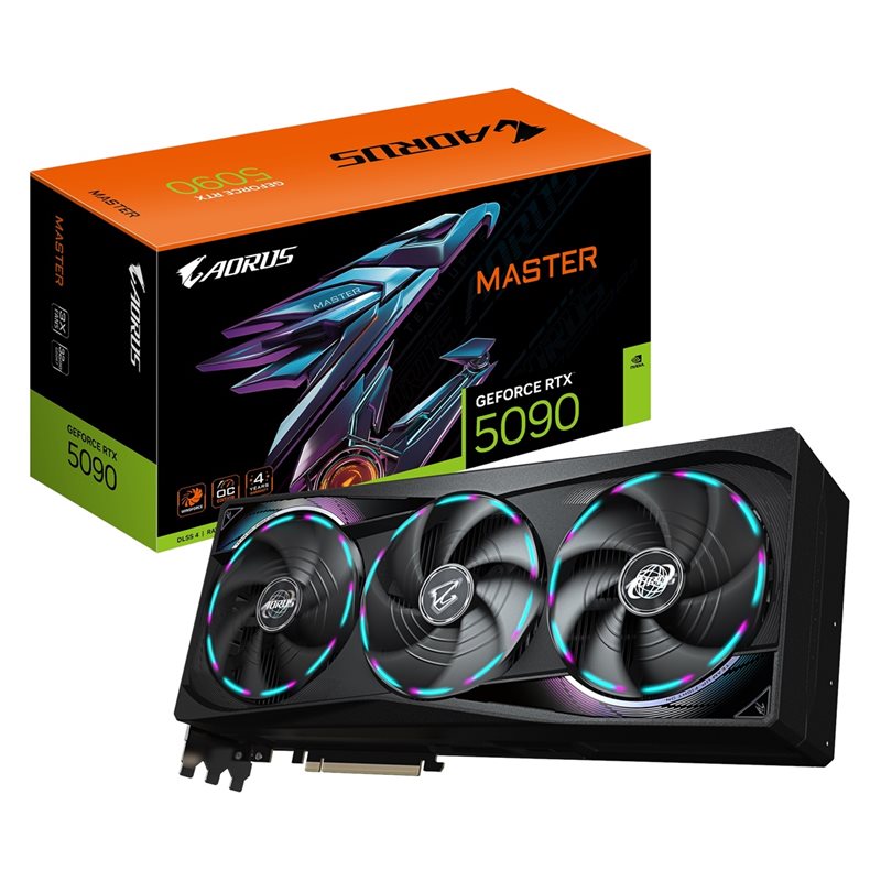 Gigabyte GeForce RTX 5090 AORUS MASTER -näytönohjain, 32GB GDDR7