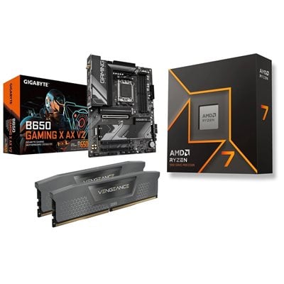 Gigabyte B650 GAMING X AX V2 + Ryzen 7 9700X + 32GB DDR5 6000MHz -tuotepaketti