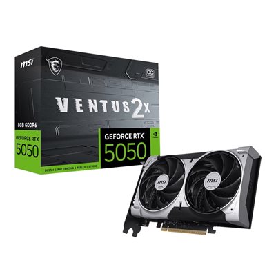 MSI GeForce RTX 5050 VENTUS 2X OC -näytönohjain, 8GB GDDR6