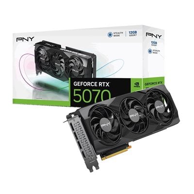 PNY GeForce RTX 5070 Triple Fan -näytönohjain, 12GB GDDR7