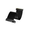 TRYX STRING, 200mm PCI-e 5.0 x16 Riser Cable, musta