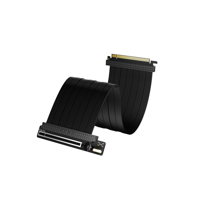 TRYX STRING, 200mm PCI-e 5.0 x16 Riser Cable, musta