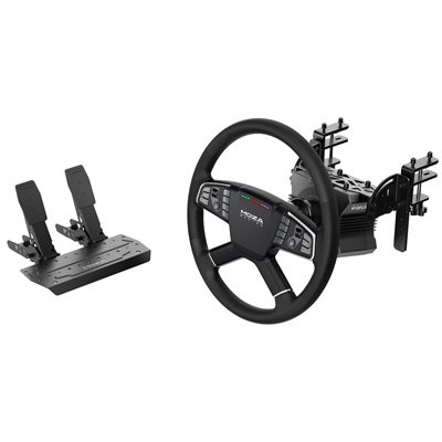 MOZA Racing R5 Pro Truck Bundle -rattipaketti (6 Nm), musta