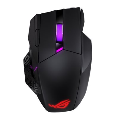 Asus ROG Spatha X 65K, langaton MMO-pelihiiri, 65 000 DPI, musta