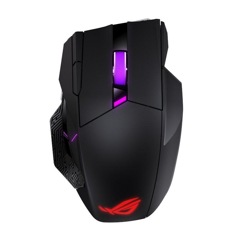 Asus ROG Spatha X 65K, langaton MMO-pelihiiri, 65 000 DPI, musta