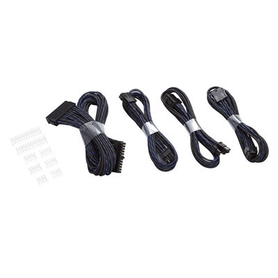 Phanteks Extension Cable Combo -jatkokaapelisarja, musta/sininen