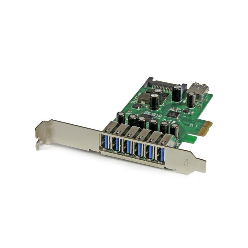 StarTech.com 7-porttinen PCI Express USB 3.0 -kortti, PCIe x1
