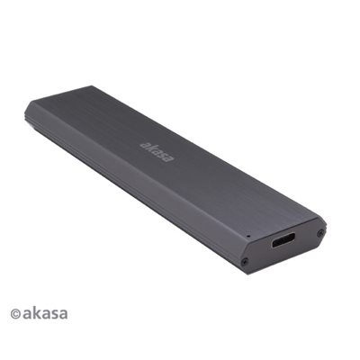 Akasa Ulkoinen kotelo M.2 PCIe NVMe SSD-levylle, 3.2 Gen2 USB-C, musta