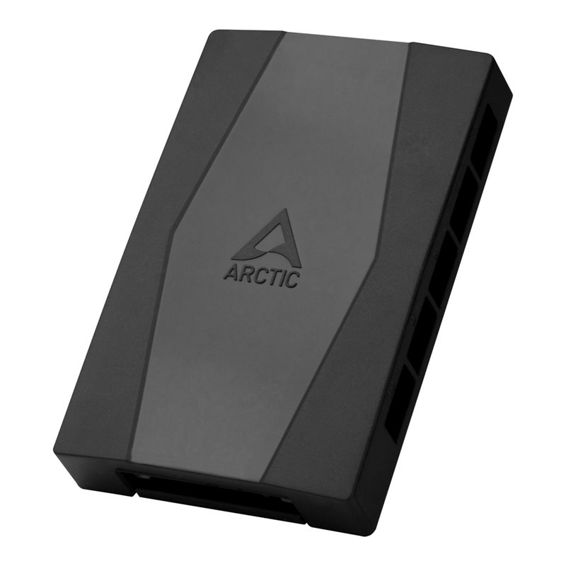 ARCTIC Case Fan Hub, 10-porttinen tuuletinhubi, musta/harmaa