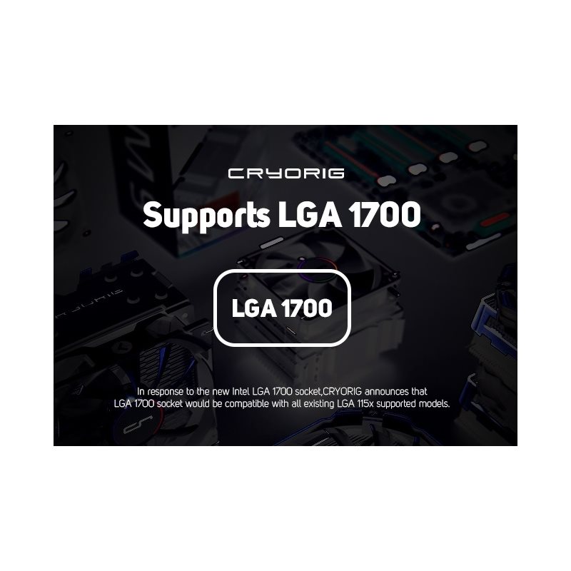 Cryorig LGA 1700 Kit - Type D, kiinnityssarja LGA1700-kannalle