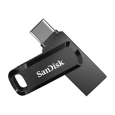 Sandisk 32GB Ultra Dual Drive Go, 3.2 Gen1 USB-A+C -muistitikku, jopa 150 MB/s, musta