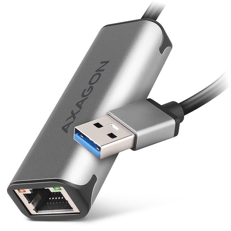 AXAGON Verkkoadapteri, 3.2 Gen 1 USB-A -> 2.5 Gigabit Ethernet, 0,15m, hopea