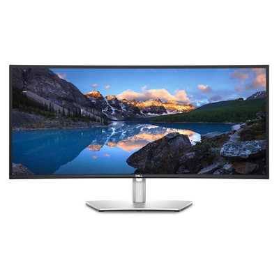 Dell 34" UltraSharp U3423WE, kaareva WQHD-monitori, hopea/musta