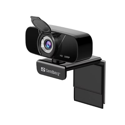 Sandberg USB Chat Webcam, Full HD -verkkokamera, musta