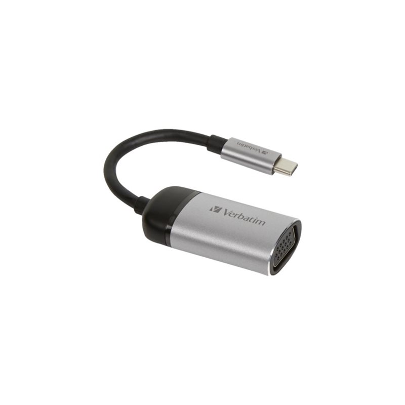 Verbatim USB-C -> VGA -adapteri, harmaa
