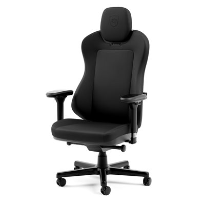 noblechairs AURA Black Edition, keinonahkaverhoiltu pelituoli, musta