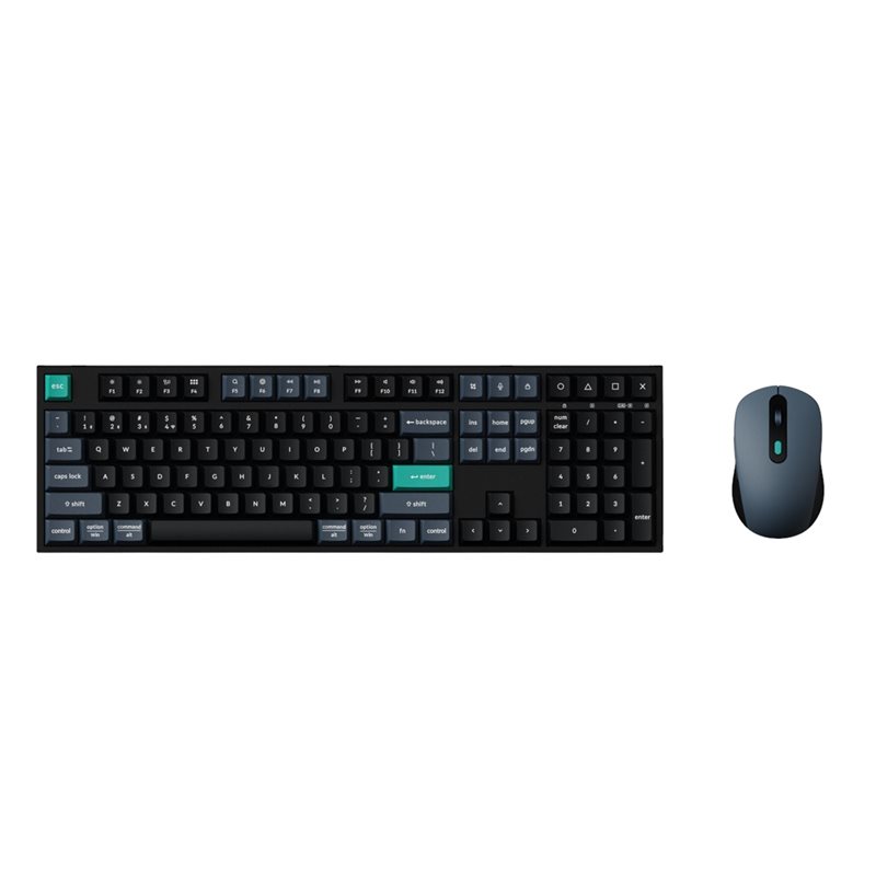 Keychron (Outlet) B36 + BM25, langaton näppäimistö ja hiiri -yhdistelmä, Deep Black/Space Gray