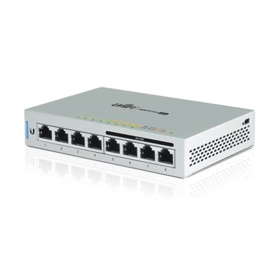 Ubiquiti UniFi Switch 8 60W, PoE -kytkin, 8 x Gigabit RJ-45 (4 x PoE)