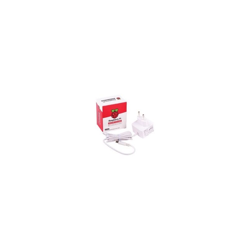 Raspberry Pi USB-C -virta-adapteri, 5.1V / 3A, EU, valkoinen