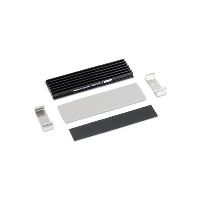 Aqua Computer kryoM.2 micro passive heatsink -jäähdytysratkaisu M.2 2280 SSD-levylle, musta