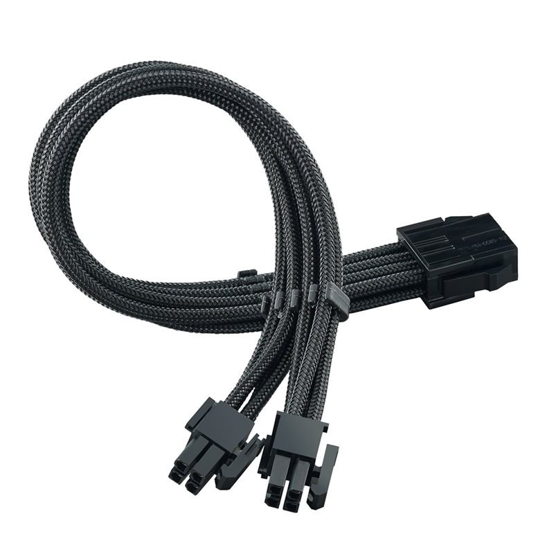 SilverStone PP07E-EPS8B, 1 x 8-pin (4+4) EPS -jatkokaapeli, 300mm, musta